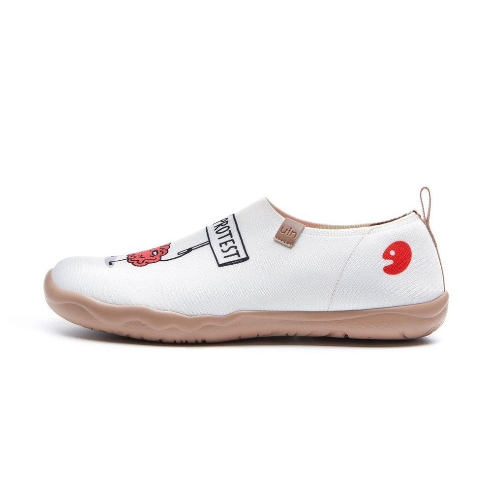 UIN Women’s Walking Shoes Slip On Casual Knit Loafer (Love Wins Toledo ) - Picture 4 of 10